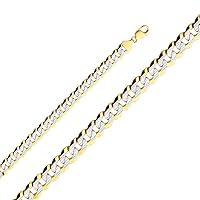 14KY 12.2mm Cuban WP Chain for Women and Men | 14K Solid Gold Lobster Clasp Jewelry for Men’s Women’s Girls | Jewelry Gift Box | Gift for Her | Gold Bracelet