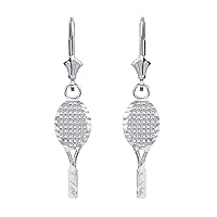 14K SOLID WHITE GOLD PINEAPPLE EARRING SET