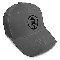 Speedy Pros Baseball Cap Disc Golf Sign Black Embroidery Dad Hats for Men & Women, One Size