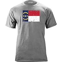 Classic Distressed North Carolina State Flag Vintage T-Shirt