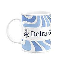 Delta Gamma Sorority Ceramic Coffee Mug 11 OZ Tea Cup (Delta Gamma - 5)