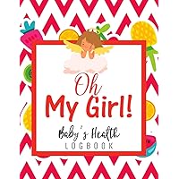 Oh My Girl: Baby's Daily Logbook: 4 Months to Track Sleep, Feed, Diapers, Activities And Supplies Needed | Great for New Parents Or Nannies | Fruits Themed Cover Series | Vol: 08
