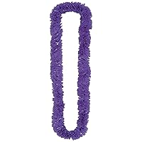 Beistle 144-Pack Soft-Twist Poly Leis Party Favors, 1-1/2 by 36-Inch, Purple