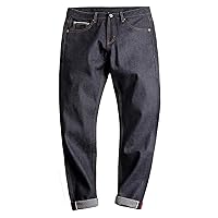 Embroidered Jeans Straight Slim Fit Jeans Retro Trousers