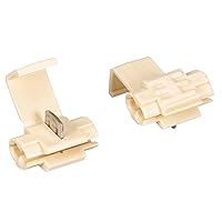 Scotchlok Moisture-Resistant Self-Stripping Electrical Tap IDC (Insulation Displacement Connector) 564-BULK, Double Run, White, 18-14 AWG, Pack of 500