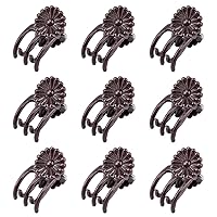 KINGLAKE 100Pcs Orchid Clips Daisy Garden Flower Plant Support Clips to Keep Plant Neat and Healthy,Coffee(95200)