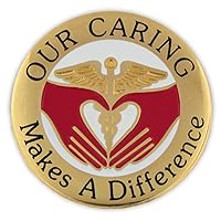 PinMart's Our Caring Makes a Difference Nurse Lapel Pin