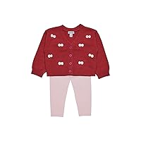 Splendid Baby Girls' Long Sleeve, Buttoned Up, Knitted Sweater Set