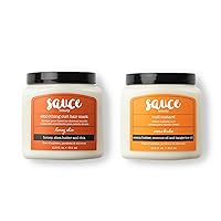 Honey Chia Smoothing Curl Mask & Crème Brulee Curling Custard - Curly Hair Mask & Curl-Defining Cream - Hydrating & Taming Products for Naturally Curly Hair