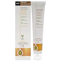 One n Only Argan Oil Permanent Color Cream - 4CP Medium Cappuccino Brown Hair Color Unisex 3 oz