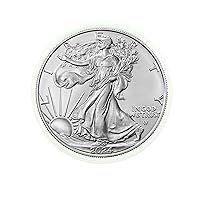 2024 American Silver Eagle .999 Fine Silver in Direct Fit Air Tite with our Certificate of Authenticity Dollar Uncirculated US Mint