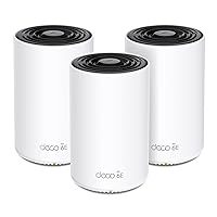 Deco AXE4900 Tri-Band WiFi 6E Mesh WiFi System (Deco XE70 Pro)| 2.5G WAN/LAN Ports | 4.9 Gbps Wi-Fi | 7,200 Sq. Ft Coverage | Connect up to 200 Devices | New 6 GHz Band | 3-Pack |2024 Release