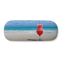 Ocean Sand Beach Watermelon Juice Picture Glasses Case Eyeglasses Hard Shell Storage Spectacle Box