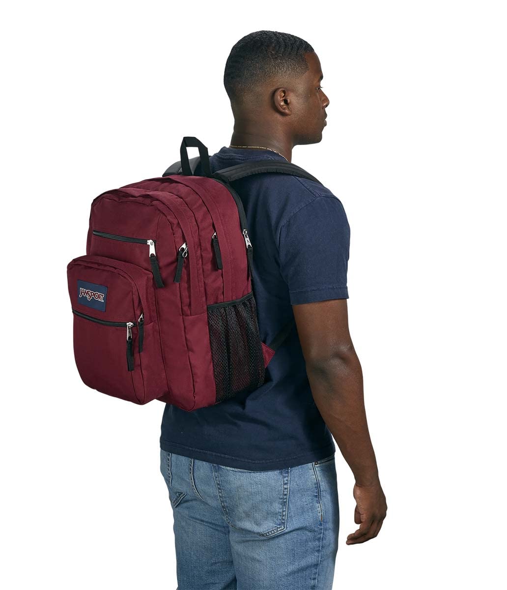 JanSport Big Laptop Backpack for College - Computer Bag with 2 Compartments, Ergonomic Shoulder Straps, 15” Laptop Sleeve, Haul Handle - Book Rucksack, Russet Red