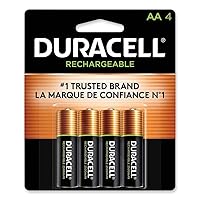 DURACELL DX1500B4N Rechargeable StayCharged NiMH AA Batteries (4/Pack)