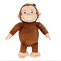 KIDS PREFERRED Curious George Monkey Stuffed Animal Plush Toys Soft Cutest Cuddle Plushie Gifts for Baby and Toddler Boys and Girls - 12 Inches