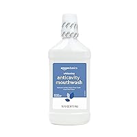 Whitening Anticavity Mouthwash, 16 Fluid Ounces, Fresh mint, 1-Pack (Previously Solimo)