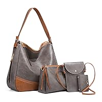 Handbag for Women Wallet Fashion Tote Bag Shoulder Bags Hobo Bags Top Handle Satchel 4pcs Purse Set