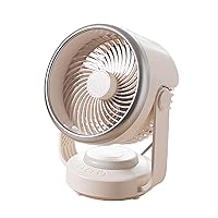 Portable Fan, Cooling Fan for Bedroom, Tower Fan, Desk Fan Air Circulators Table Fan with LED Quiet Operating Fan Desk Fan 4 Speed For Bedroom Office Room Outdoor(White)