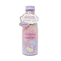 The Crème Shop Little Twin Stars Aromatherapy Bath Crystals | Bath Salts for Women | Relaxing Bath Products | Moisturizing Jojoba & Vitamin E Oil (Coco Rose)