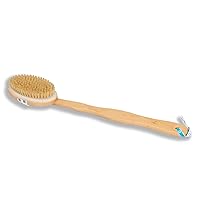 The Organic Pharmacy Skin Brush - Premium Natural bristles Shower Body Brush with a Long Detachable Beechwood for Soft yet Firm Exfoliation and Skin Renewal
