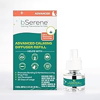 Advanced Pheromone Calming Solution for Cats|30-Day Diffuser Refill |Helps Reduce Hiding, Scratching, Stress, Spraying | for Single & Multi-cat Homes | Promotes Bonding