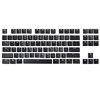 HUYUN A Full Set 87 keycaps Replacement for Logitech G813/G815/G913/G915 TKL RGB Mechanical Gaming Keyboard (Black 87 Keys)