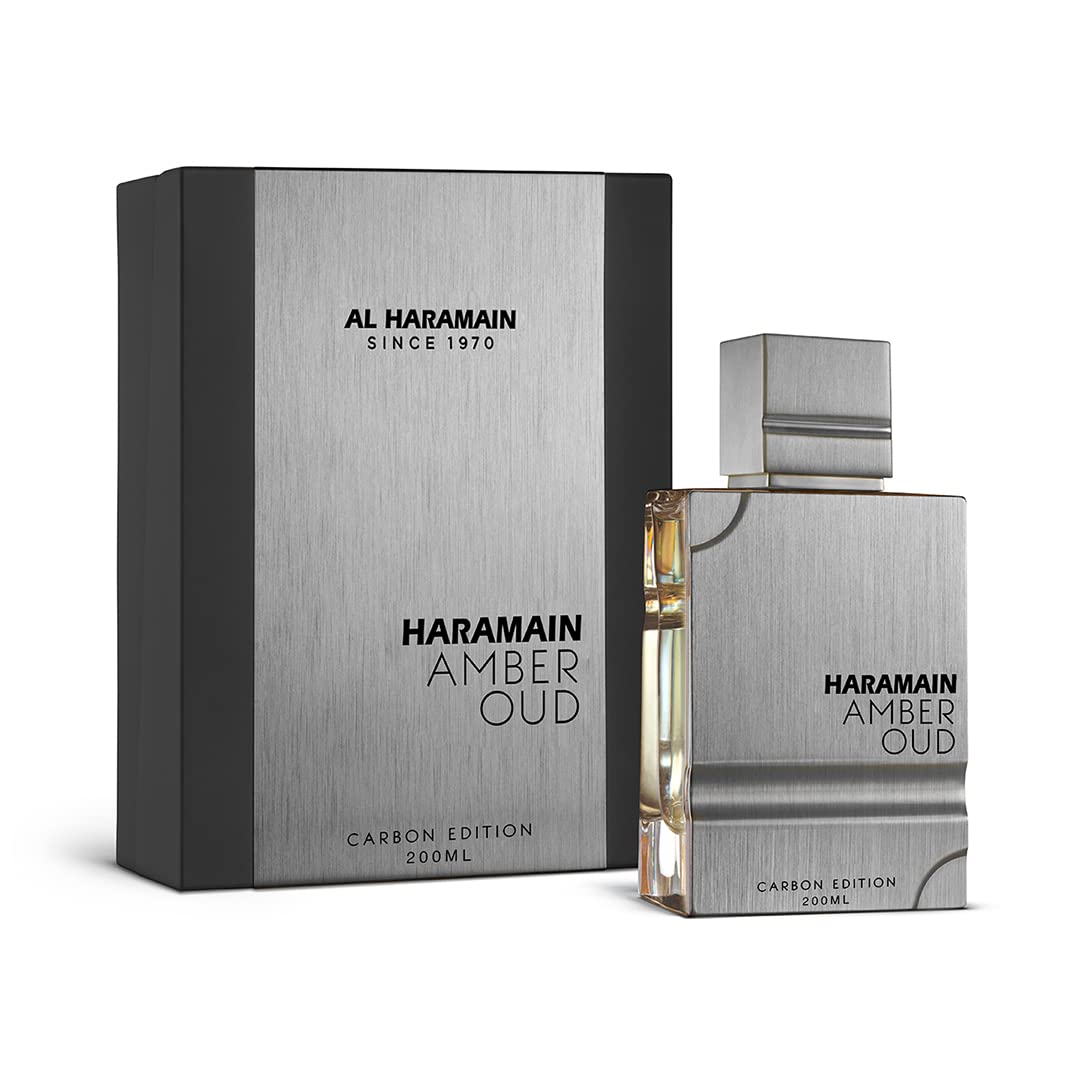 Al Haramain Amber Oud Carbon for Men Eau de Parfum Spray, 6.7 Ounce/ 200ml