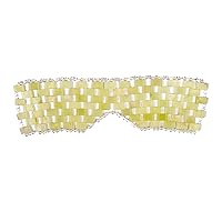 Skin Gym Jade Crystal Sleep Eye Mask - Soothing, Anti Aging, Depuffing and Anti Wrinkle - Fatigue and Stress Relief