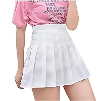 Beach Dresses for Women 2024 Vacation Short, Fashion Women Solid Pleated A-Line Skirt -Burnout High Waist Shor