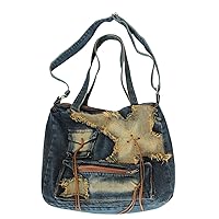 Denim Bags for Women - Casual Denim Shoulder Bag & Crossbody Bag Perfect for Leisure, Travel, or Daily Commuting