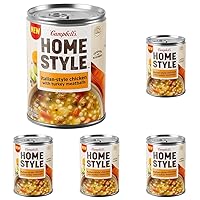 Campbell's Homestyle Italian-Style Chicken Soup With Turkey Meatballs, 16.1 OZ Can (Pack of 5)
