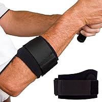 Cho-Pat Golfer’s Elbow Support Strap, Designed In Cooperation w/ the Mayo Clinic, Adjustable Compression Forearm Support for Golfer’s Elbow Treatment, Overuse Syndromes, and Muscle Strains, Large