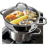 VENTION Induction Steamer Pot for Cooking, Small Vegetable Steamer,  Stainless Steel Steamer, 7.1 Inch