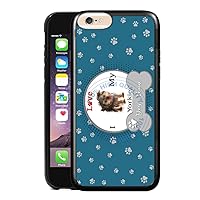 BleuReign(TM) Personalized Custom Name I Love My Dog Yorkie TPU Rubber Silicone Phone Case Back Cover for iPhone 8 Plus / 7 Plus / 6 Plus