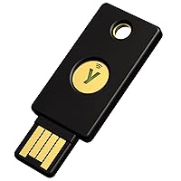 Security Key NFC - Black - Two-Factor authentication (2FA) Security Key, Connect via USB-A or NFC, FIDO U2F/FIDO2 Certified