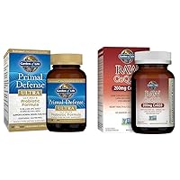 Garden of Life Primal Defense Probiotics and Omega 3 6 9 Supplements with CoQ10 and Chia Seed Oil, 90 and 60 Capsules