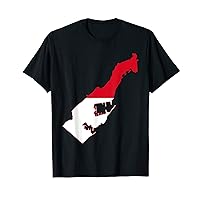Flag map of Monaco T-Shirt