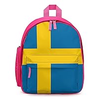 Flag of Sweden Cute Printed Backpack Lightweight Travel Bag for Camping Shopping Picnic
