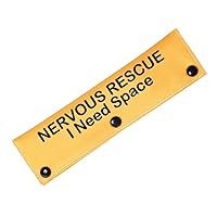 Nervous Rescue/Not Dog Friendly I Need Space Dog Leash Wrap Rescue Dogs Anxious Dogs Leash Sleeve (Nervous Rescue Sleeve)