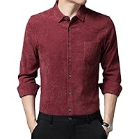 Shirt Men Casual Long Sleeve Regular Fit Business Dress Shirts Male Soft Leisur Shirts