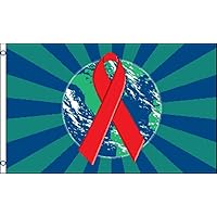 World Aids Awareness Flag 3x5ft Poly