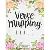 Verse Mapping Bible Study Journal: A Creative Christian Workbook to Record, Remember and Reflect | Scripture, Devotional & Guided Prayer Notebook