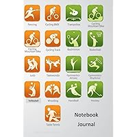Sports Notebook Journal - 120 Lined Pages - 6 x 9 Inch Paperback - Bound Quality White Paper for Taking Notes