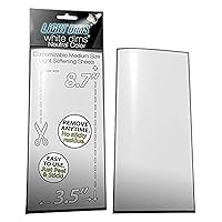 LIGHTDIMS White Dims Self Adhesive Dimming/Softening Sheets for Harsh LED Lights Medium Size (2 Sheets) Neutral Color & a Free Mystery Gift Sheet (3 Sheets Total). Packaging May Vary