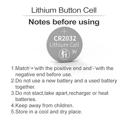 PGSONIC CR2032 3V Lithium Battery (40pcs), Compatible with AirTag, Key Fobs, Smart Sensors, Scales, Candles and More