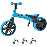 Yvolution Y Velo Junior Toddler Balance Bike | 9 Inch Wheel No-Pedal Training Bike for Kids Age 18 Months to 4 Years