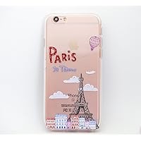 JE T'AIME PARIS Clear TPU Cell Phone Case for iPhone 7 (4.7