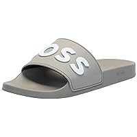 BOSS Men's Kirk Bold Logo Rubber Slide Sandal