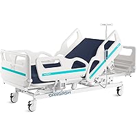 Hospital Bed Electric ICU Bed for Home and Hospital use (with Mattress & IV Pole)